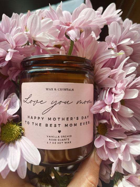 Vanilla Orchid Scented Mother’s Day Candle